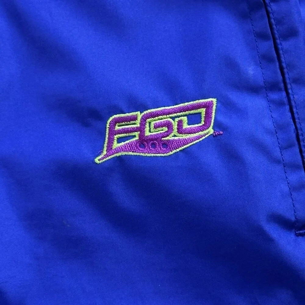 Vintage‎ Saucony Track Pants Mens L Purple Neon Zip Nylon Y2K Windbreaker